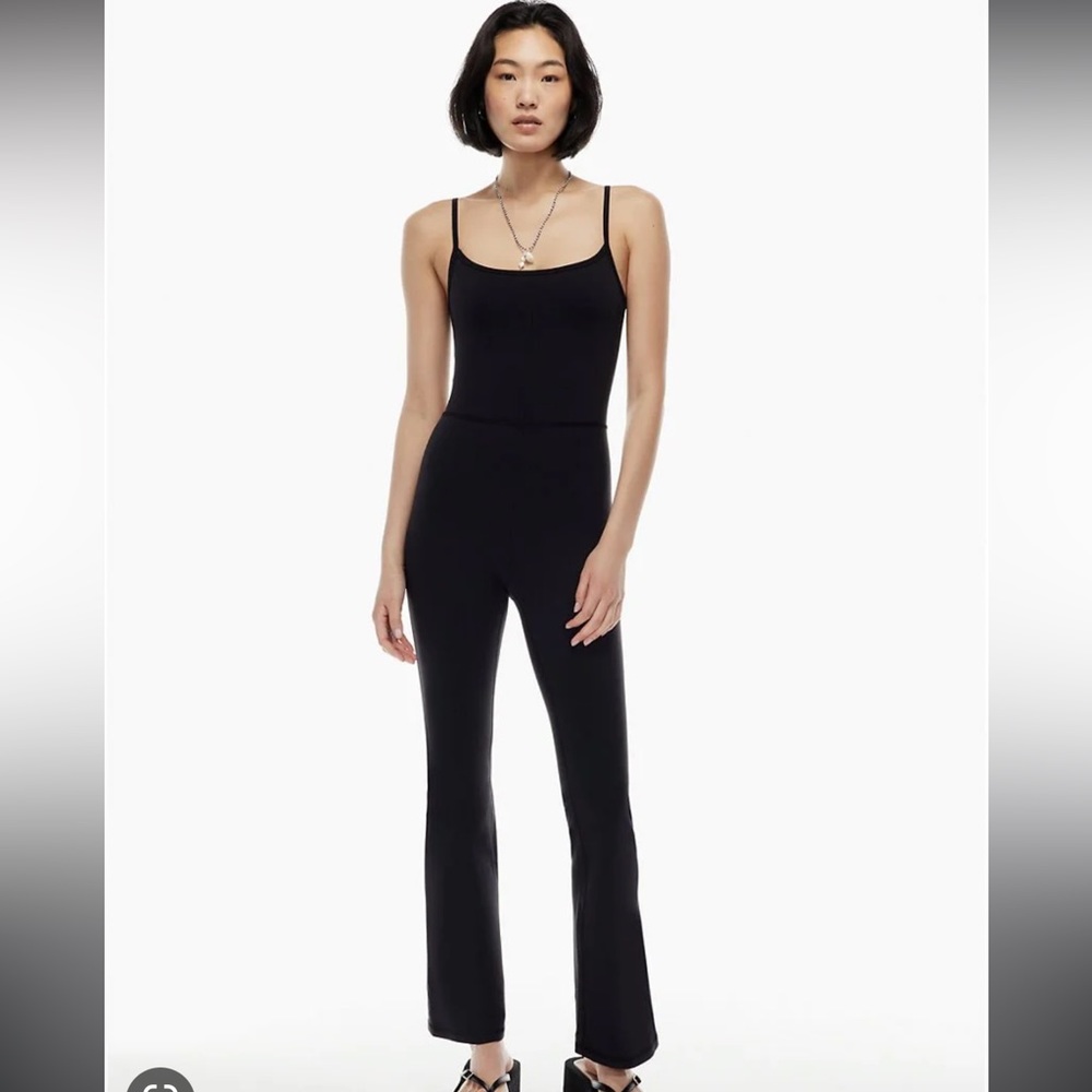 aritzia wilfred cleo divinity flare jumpsuit